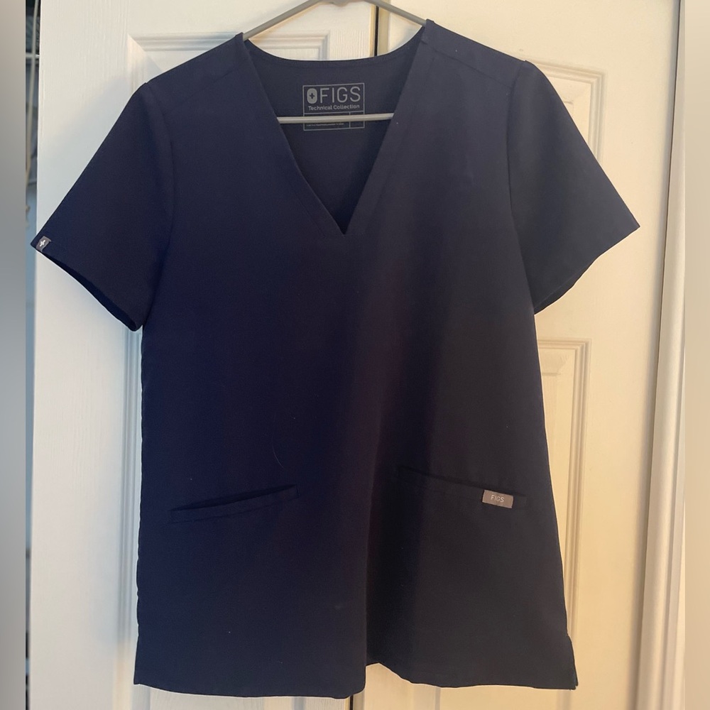 FIGS top - small, navy